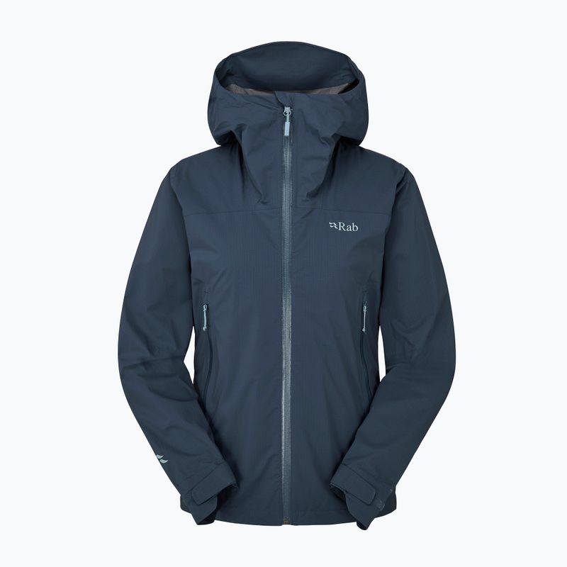 Kurtka przeciwdeszczowa damska Rab Downpour Light tempest blue 5