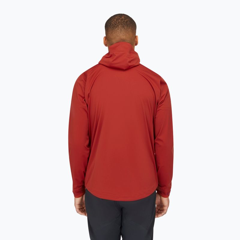 Kurtka przeciwdeszczowa męska Rab Kinetic 2.0 tuscan red 3