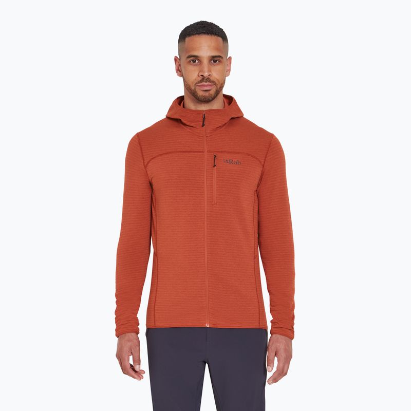 Bluza męska Rab Ascendor Light Hoody tuscan red