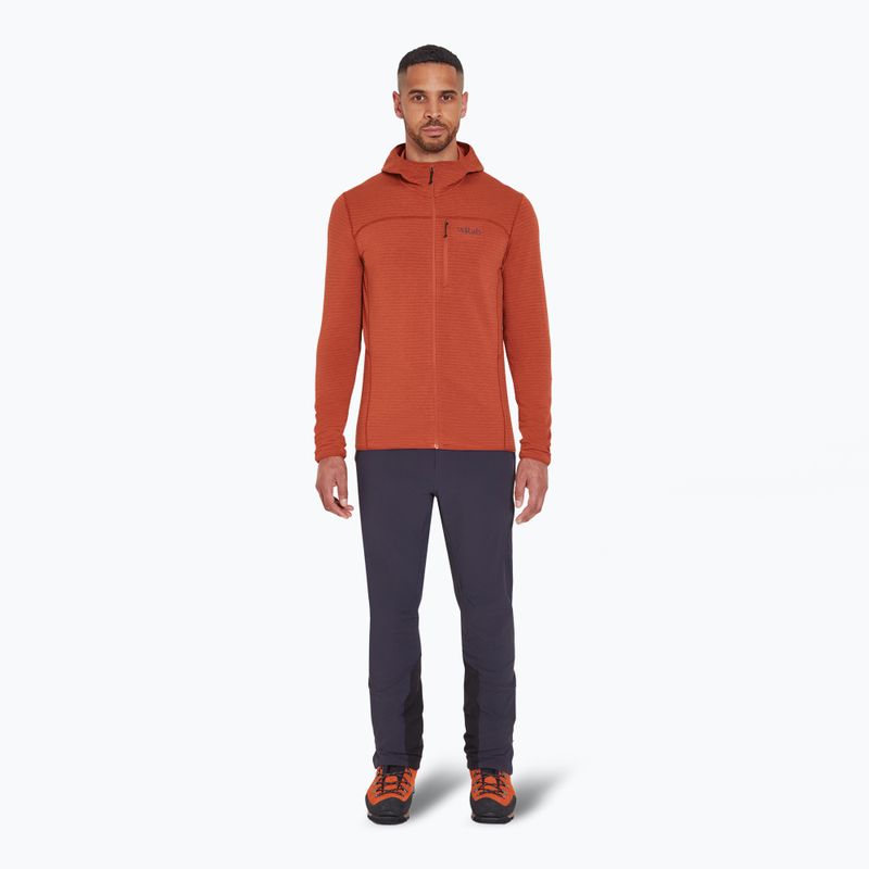 Bluza męska Rab Ascendor Light Hoody tuscan red 2