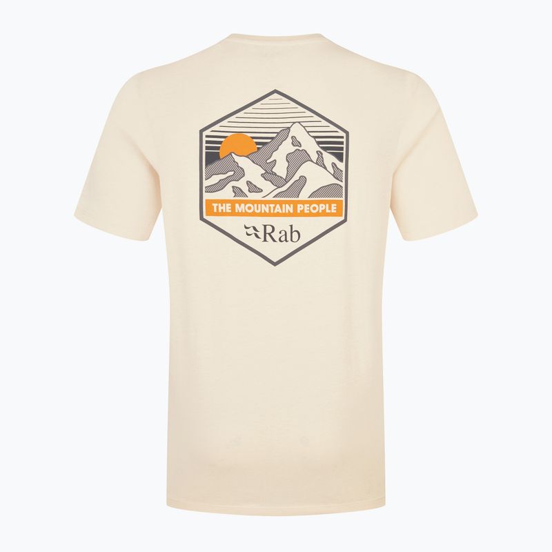Koszulka męska Rab Stance Mountain Peak ecru 2