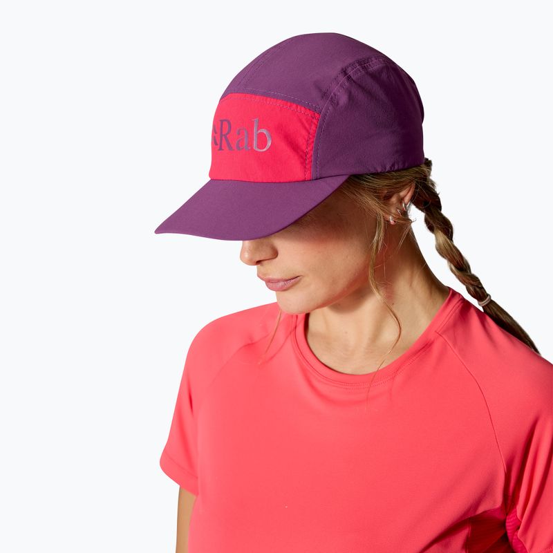 Czapka z daszkiem Rab Talus 5 Panel plum/watermelon 4