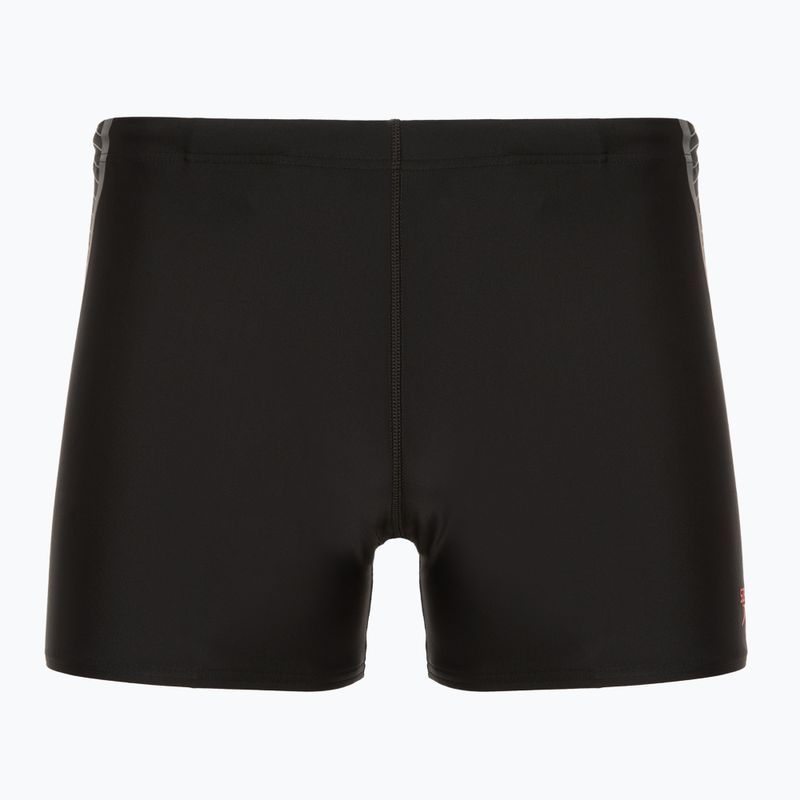 Bokserki pływackie męskie Speedo Placement Aquashort black/red