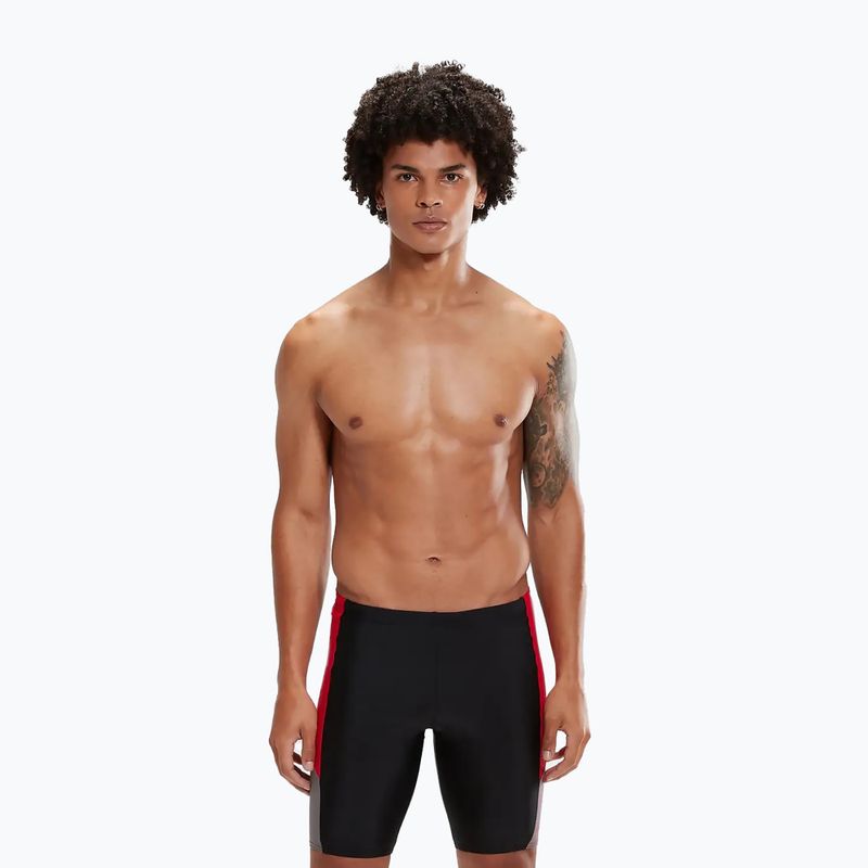 Jammery pływackie męskie Speedo Dive Jammer black/fed red/dove grey 5