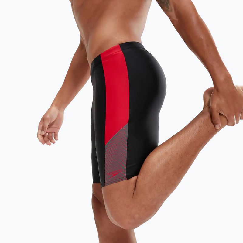 Jammery pływackie męskie Speedo Dive black/fed red/dove grey 7