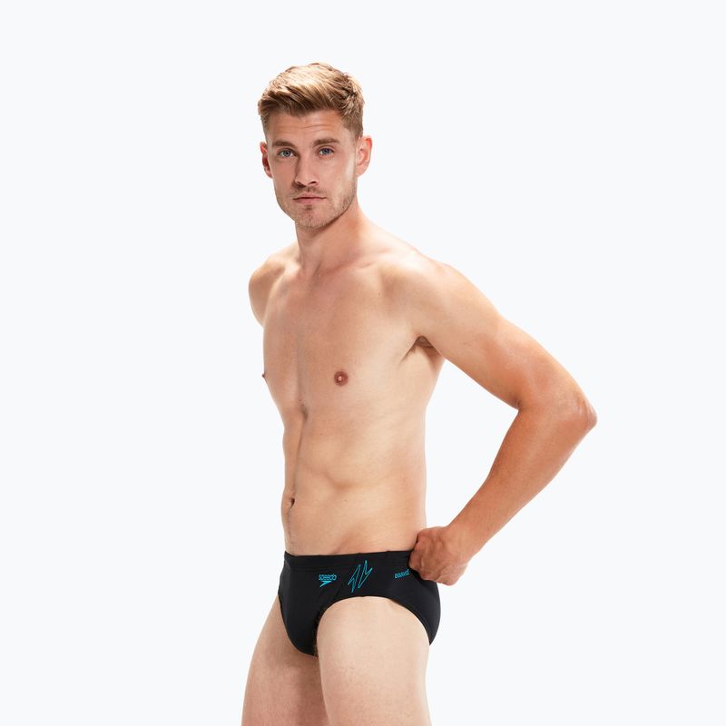 Slipy pływackie męskie Speedo Hyper Boom Splice black/bolt 5