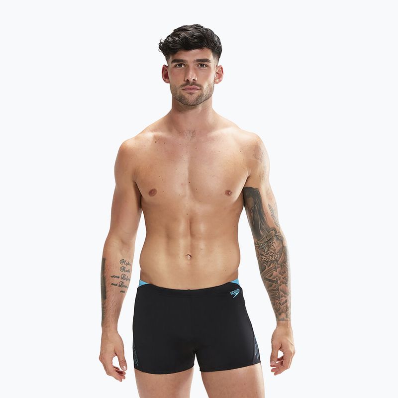 Bokserki kąpielowe męskie Speedo Hyper Boom Splice black/bolt 5