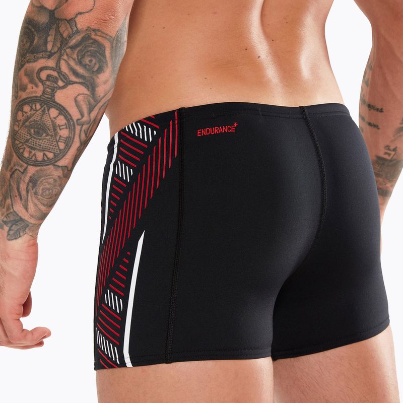 Bokserki kąpielowe męskie Speedo Tech Panel Aquashort black/fed red/white 8