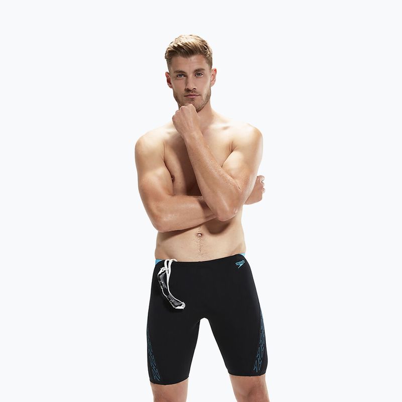 Jammery pływackie męskie Speedo Hyper Boom Splice black/bolt 5