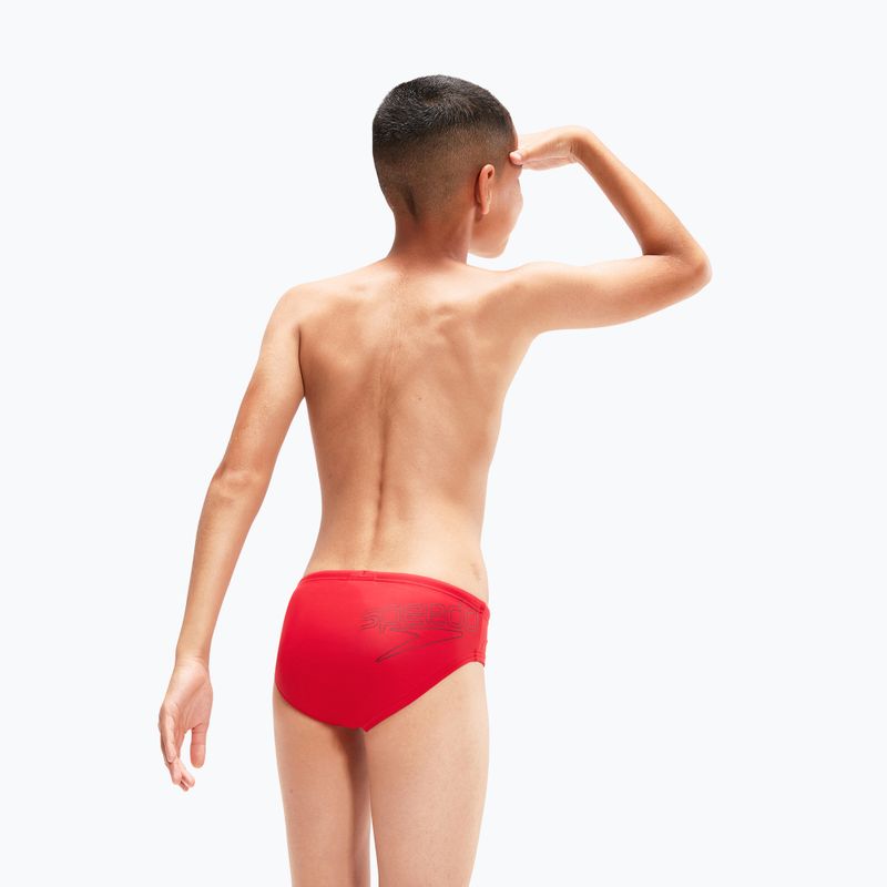 Slipy pływackie dziecięce Speedo Logo fed red/black 6