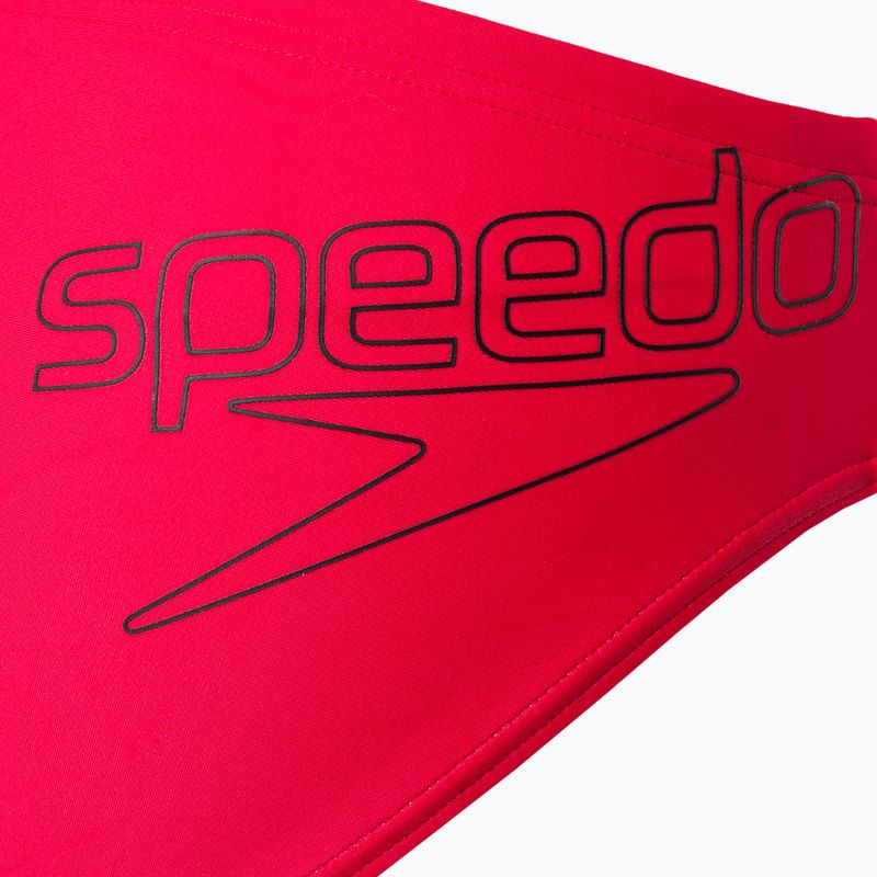 Slipy pływackie dziecięce Speedo Logo fed red/black 3