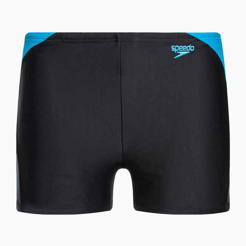 Bokserki kąpielowe dziecięce Speedo Hyper Boom Logo Splice black/bolt