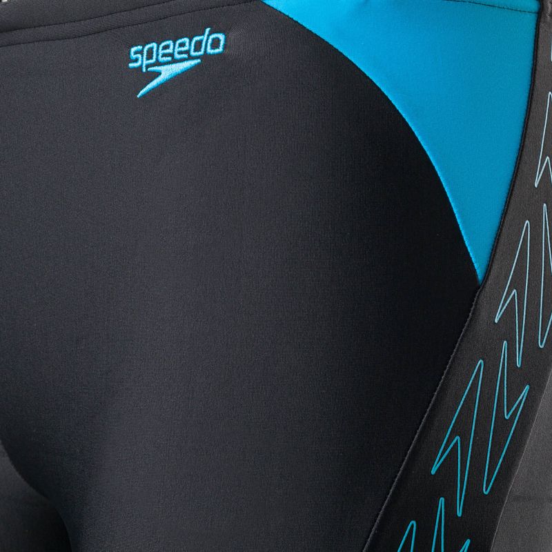 Jammery pływackie dziecięce Speedo Hyper Boom Logo Splice black/bolt 3
