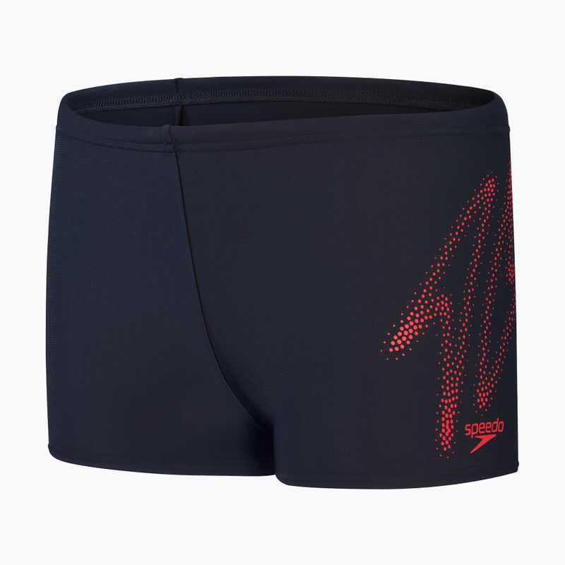 Bokserki pływackie dziecięce Speedo Hyper Boom Logo Placement true navy/fed red 4