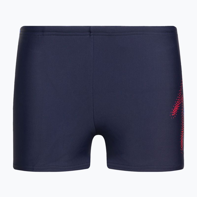 Bokserki pływackie dziecięce Speedo Hyper Boom Logo Placement true navy/fed red