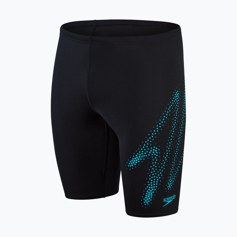 Jammery pływackie dziecięce Speedo Hyper Boom Logo Placement black/bolt 4