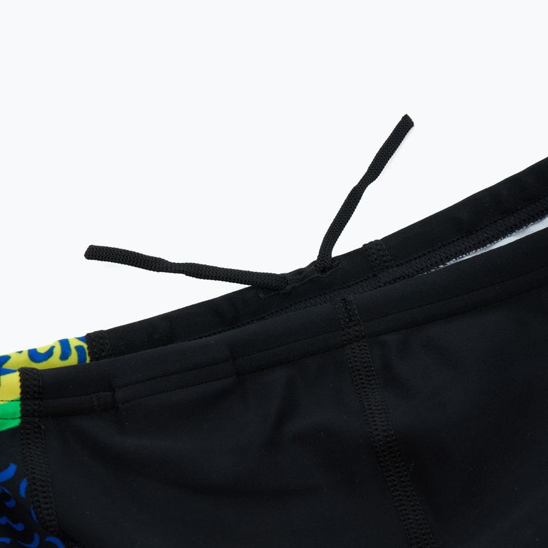 Jammery pływackie dziecięce Speedo Allover Panel Jammer black / blue flame / bright yellow / green 4