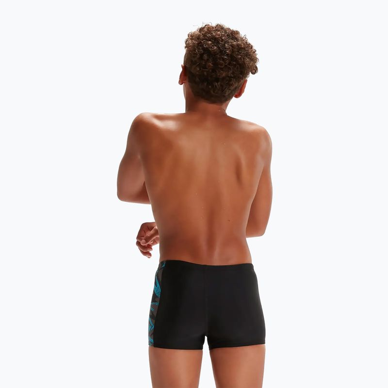 Bokserki kąpielowe dziecięce Speedo HyperBoom Placement black/bolt/dove grey 5