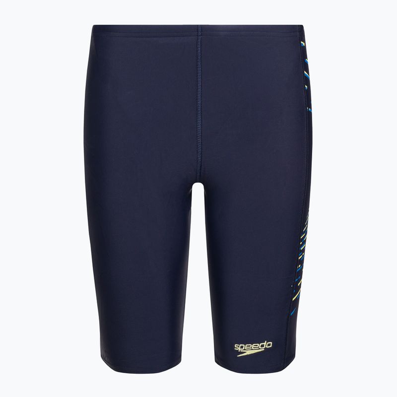 Jammery pływackie dziecięce Speedo Plastisol Placement Jammer true navy/bondi blue/spritz