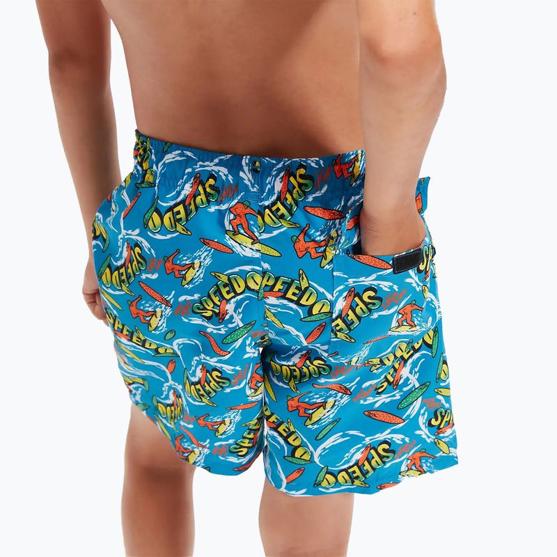 Szorty kąpielowe dziecięce Speedo Printed 15" bolt/bright yellow/salso/lawn 6