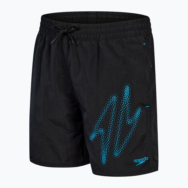 Szorty kąpielowe dziecięce Speedo Hyper Boom Logo 15" Watershort black/bolt