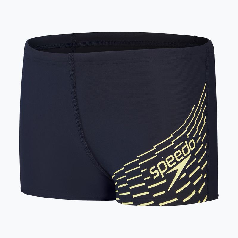 Bokserki kąpielowe dziecięce Speedo Medley Logo Aquashort true navy/spritz 4