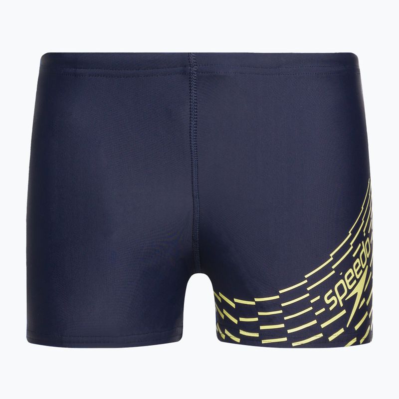 Bokserki kąpielowe dziecięce Speedo Medley Logo Aquashort true navy/spritz