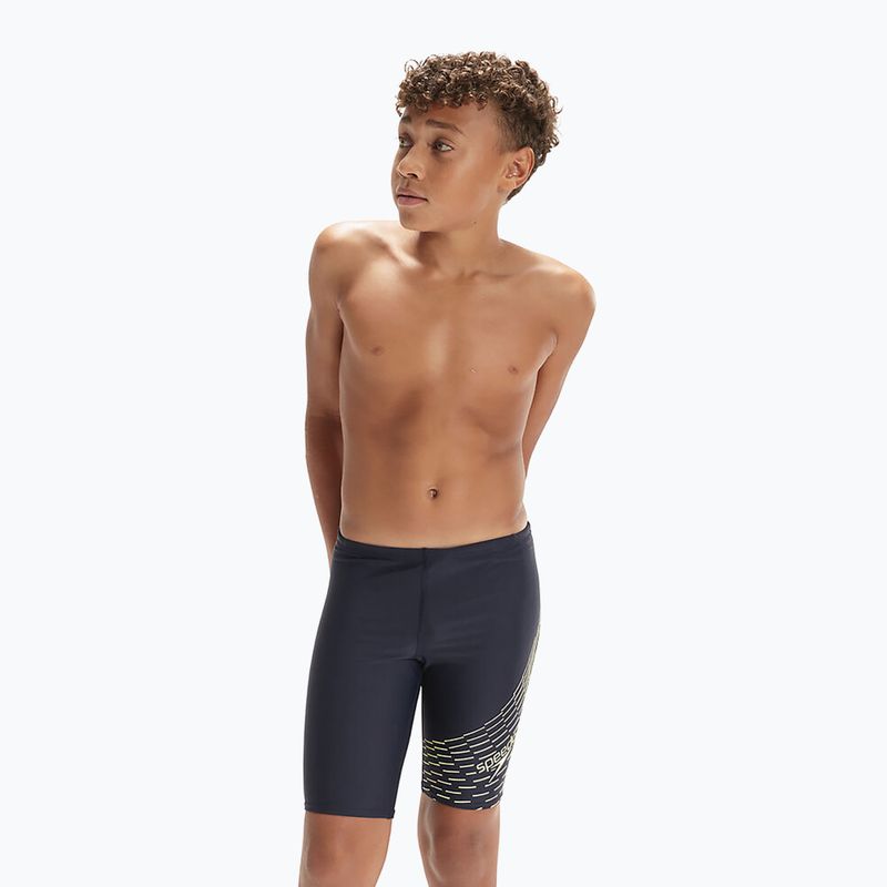 Jammery pływackie dziecięce Speedo Medley Logo Jammer true navy/spritz 4