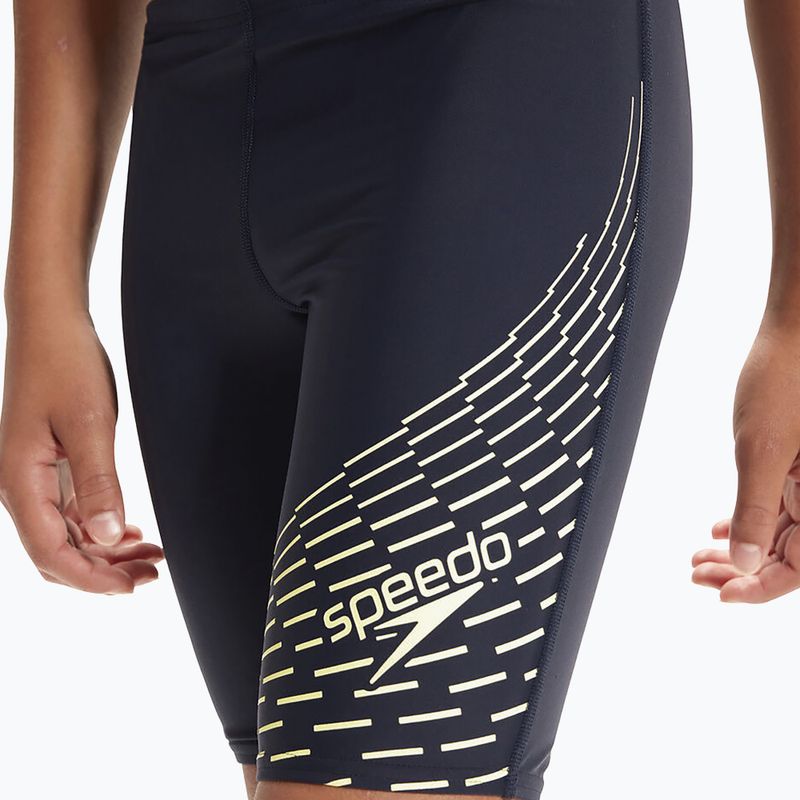 Jammery pływackie dziecięce Speedo Medley Logo Jammer true navy/spritz 6