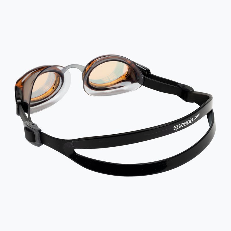 Okulary do pływania Speedo Mariner Pro Mirror black/smoke/fire gold 4