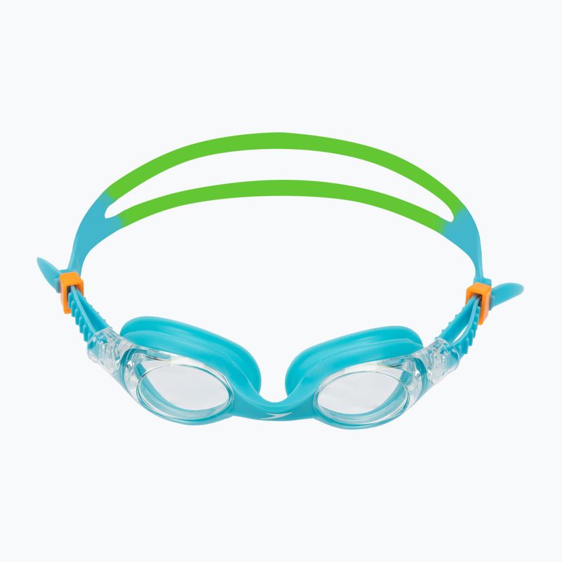 Okulary do pływania dziecięce Speedo Skoogle Infant azure blue/fluo green/fluo orange/clear 2