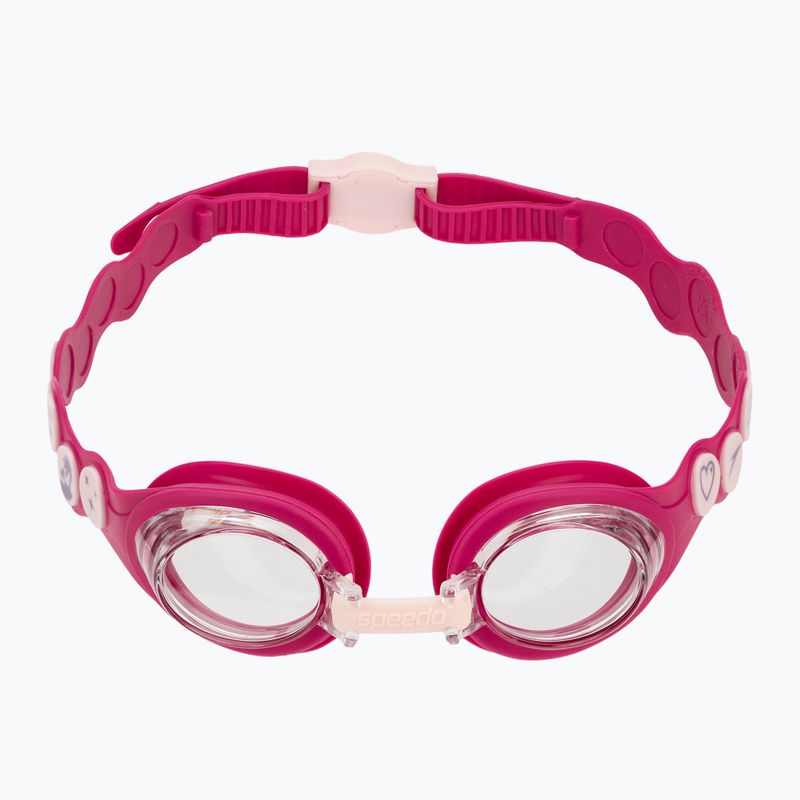 Okulary do pływania dziecięce Speedo Spot blossom/electric pink/clear 2