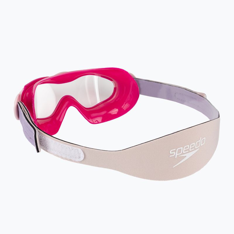 Maska do pływania dziecięca Speedo Sea Squad Mask electric pink/miami lilac/blossom/clear 4