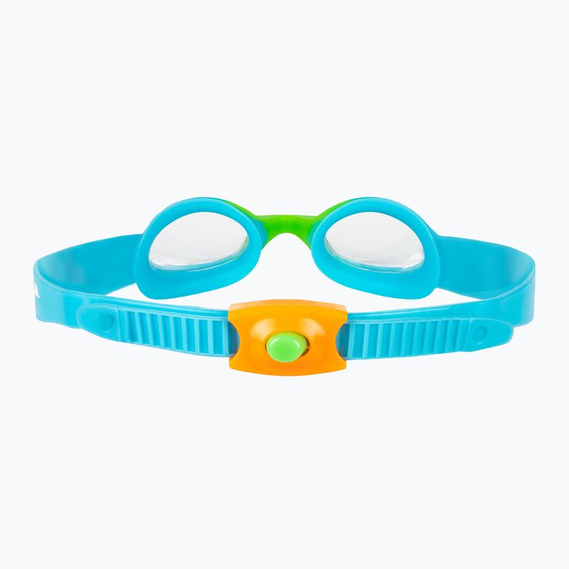 Okulary do pływania dziecięce Speedo Illusion azure blue/fluro green/fluro orange/clear 5