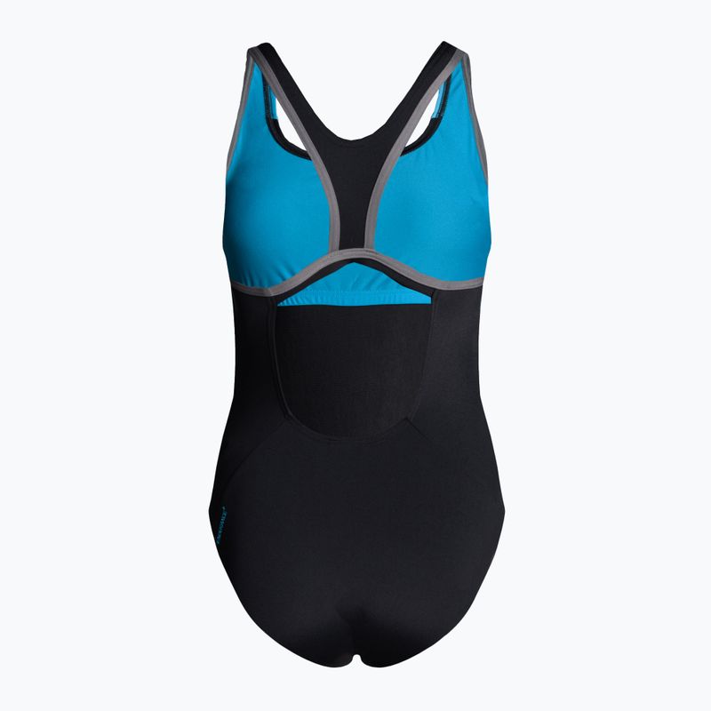 Strój pływacki jednoczęściowy damski Speedo HyperBoom Splice Flyback black/bolt/dove grey 2