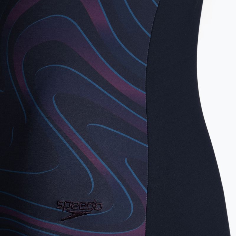 Strój pływacki jednoczęściowy damski Speedo AmberGlow Shaping true navy/deep plum 3