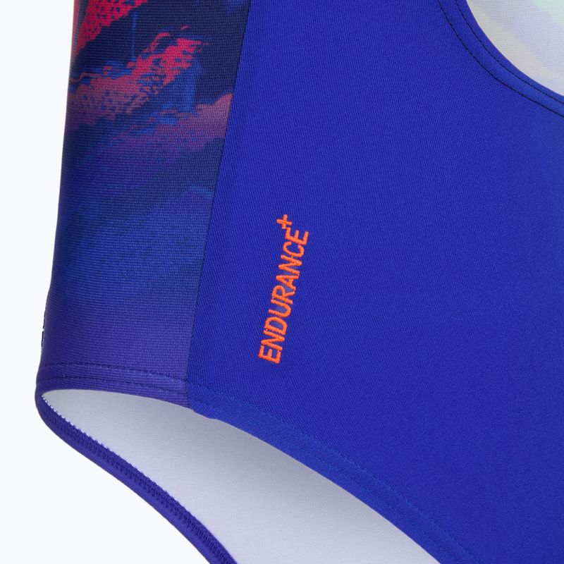 Strój pływacki jednoczęściowy dziecięcy Speedo Digital Placement Medalist blue/green 4