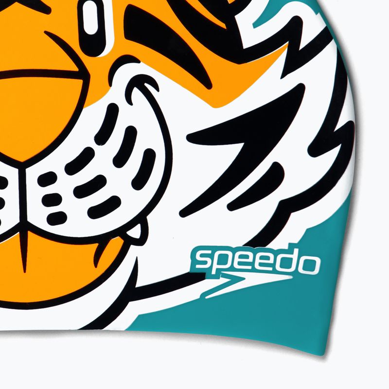 Czepek pływacki dziecięcy Speedo Printed Character aanadi orange/aquarium 4