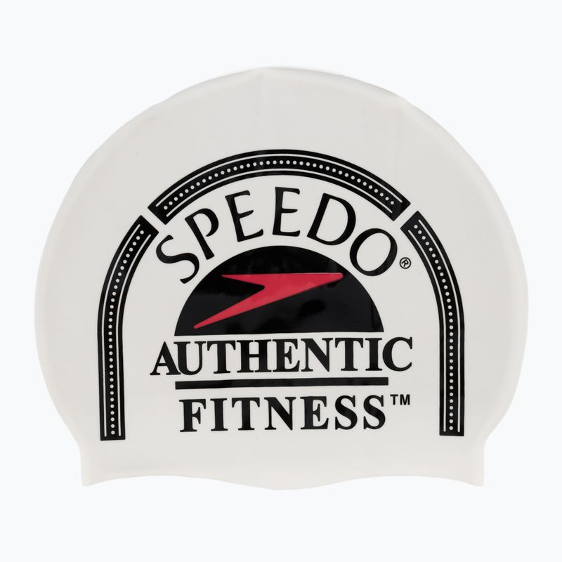 Czepek pływacki Speedo Printed Silicone white/black/speedo red