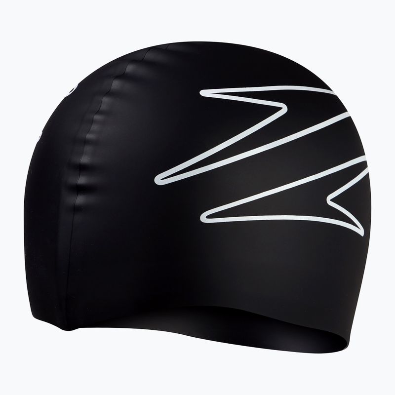 Czepek pływacki Speedo Printed Silicone black/white 2