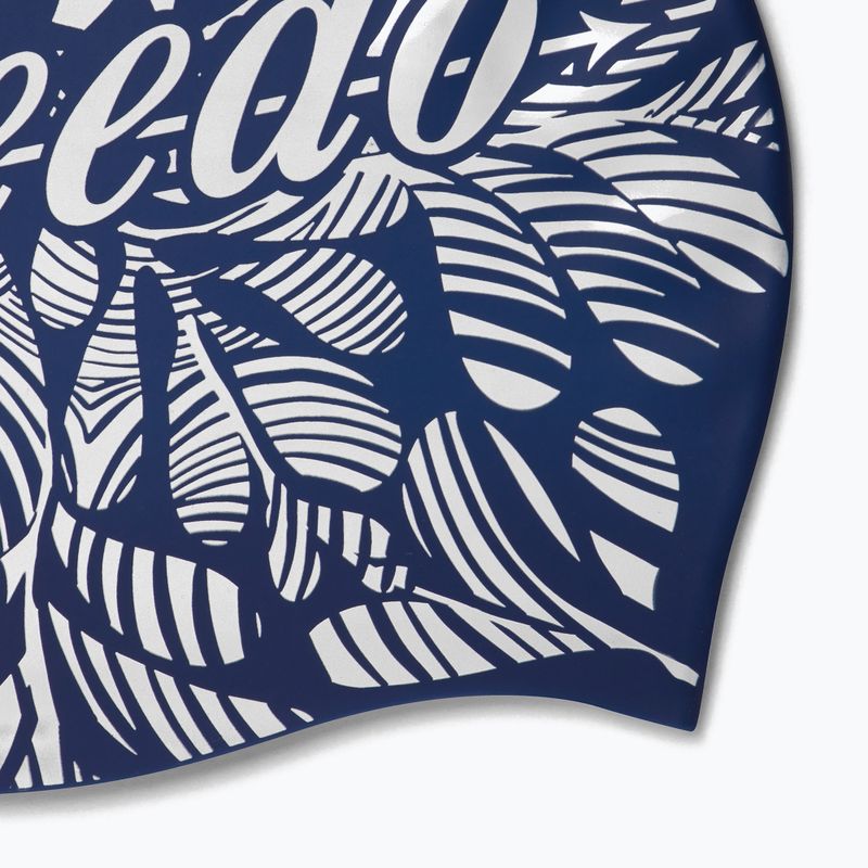 Czepek pływacki dziecięcy Speedo Printed Silicone ammonite blue/white 3