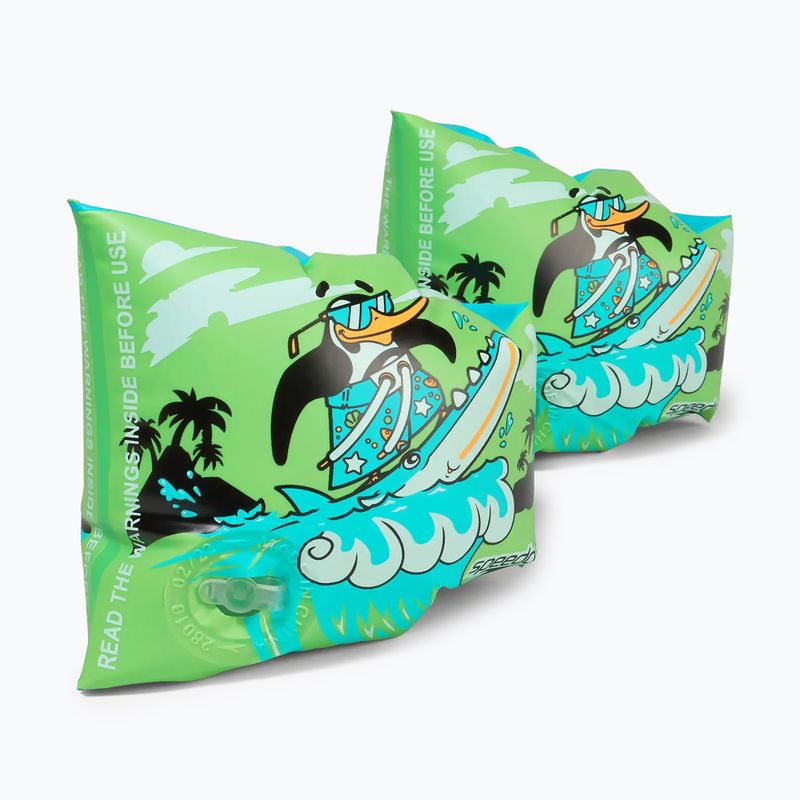 Rękawki do pływania dziecięce Speedo Character Printed Armbands chima azure blue/fluro green 2