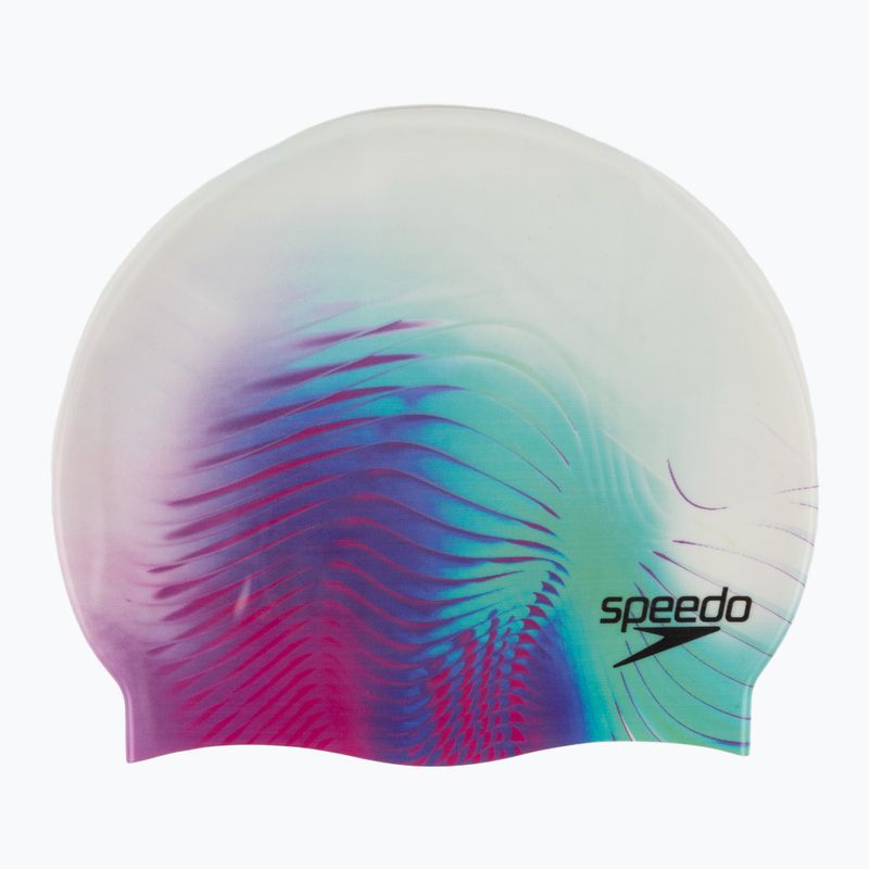 Czepek pływacki Speedo Digital Printed 3d waves white/electric pink