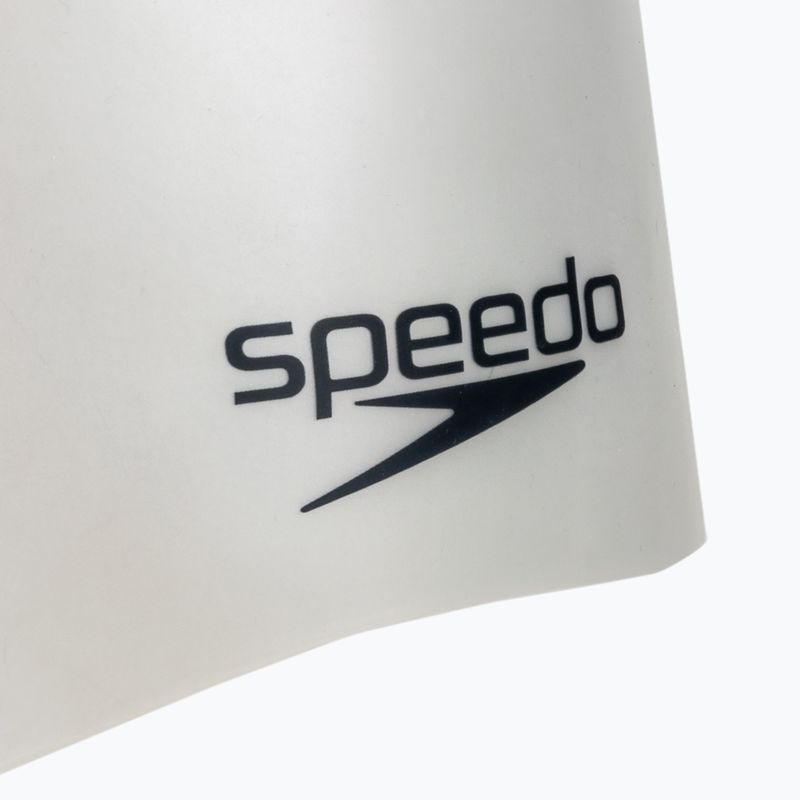 Czepek pływacki Speedo Plain Moulded Silicone white pearlescent 3