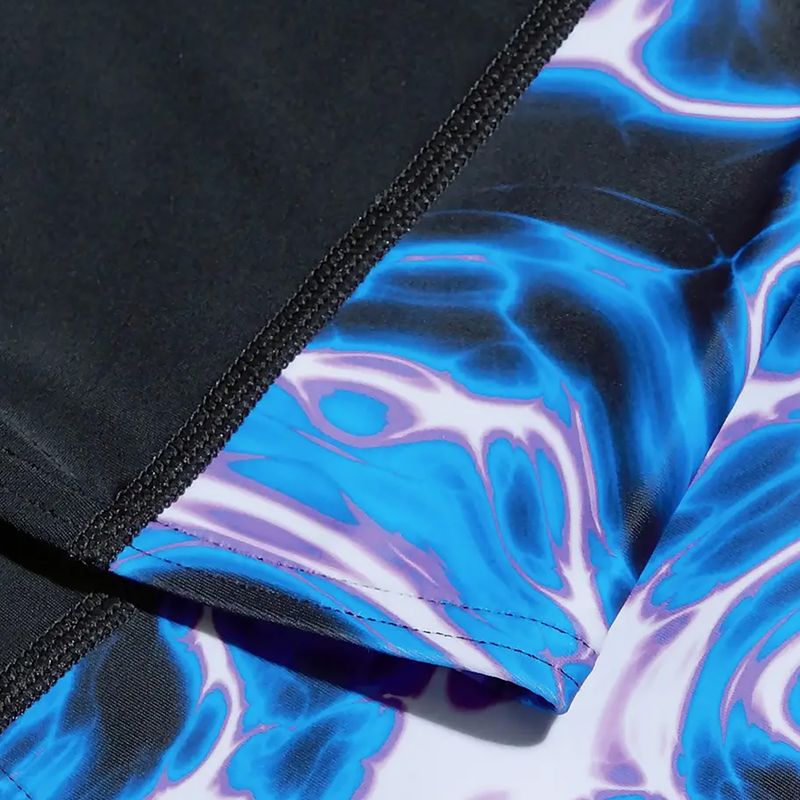 Jammery pływackie męskie Speedo Allover Digital V-Cut Jammer black/blue 7