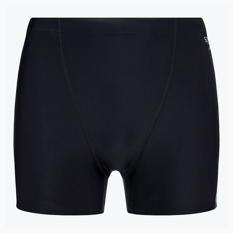 Bokserki pływackie męskie Speedo Allover Digital V-Cut Aquashort black/blue