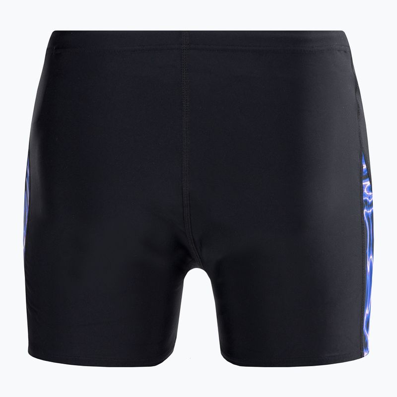 Bokserki pływackie męskie Speedo Allover Digital V-Cut Aquashort black/blue 2