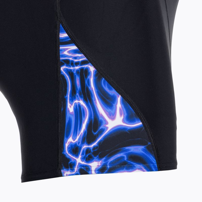 Bokserki pływackie męskie Speedo Allover Digital V-Cut Aquashort black/blue 3