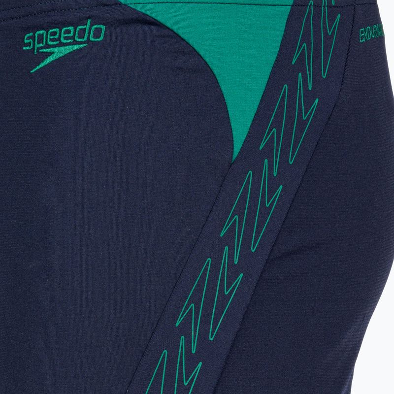 Bokserki pływackie męskie Speedo Hyper Boom Splice Aquashort navy/green 3