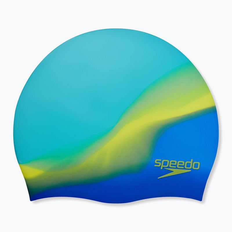 Czepek pływacki dziecięcy Speedo Multi Colour Silicone Junior fluo artic/true cobalt/lemon drizzle 2